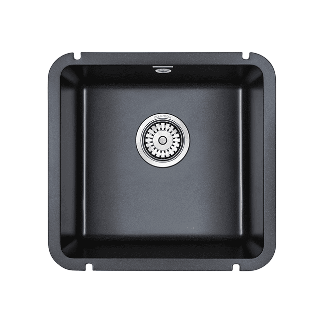 Кухонная мойка PAULMARK UNTER 50, PM204543-BL, черный, 455х435 мм