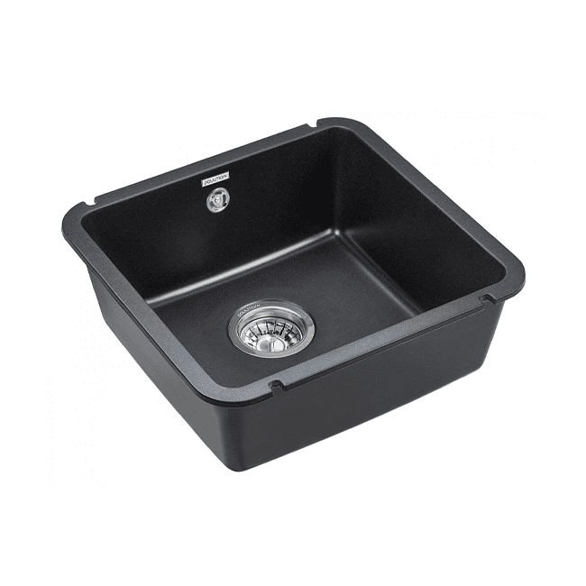 Кухонная мойка PAULMARK UNTER 50, PM204543-BL, черный, 455х435 мм — изображение 2