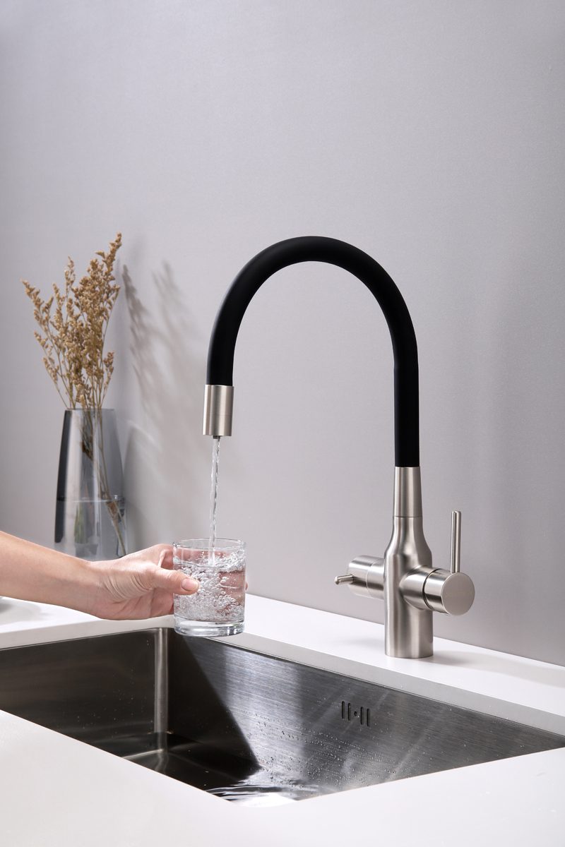 Смеситель для кухни под фильтр PAULMARK SALIX, никель, Sa213419-NI — изображение 4