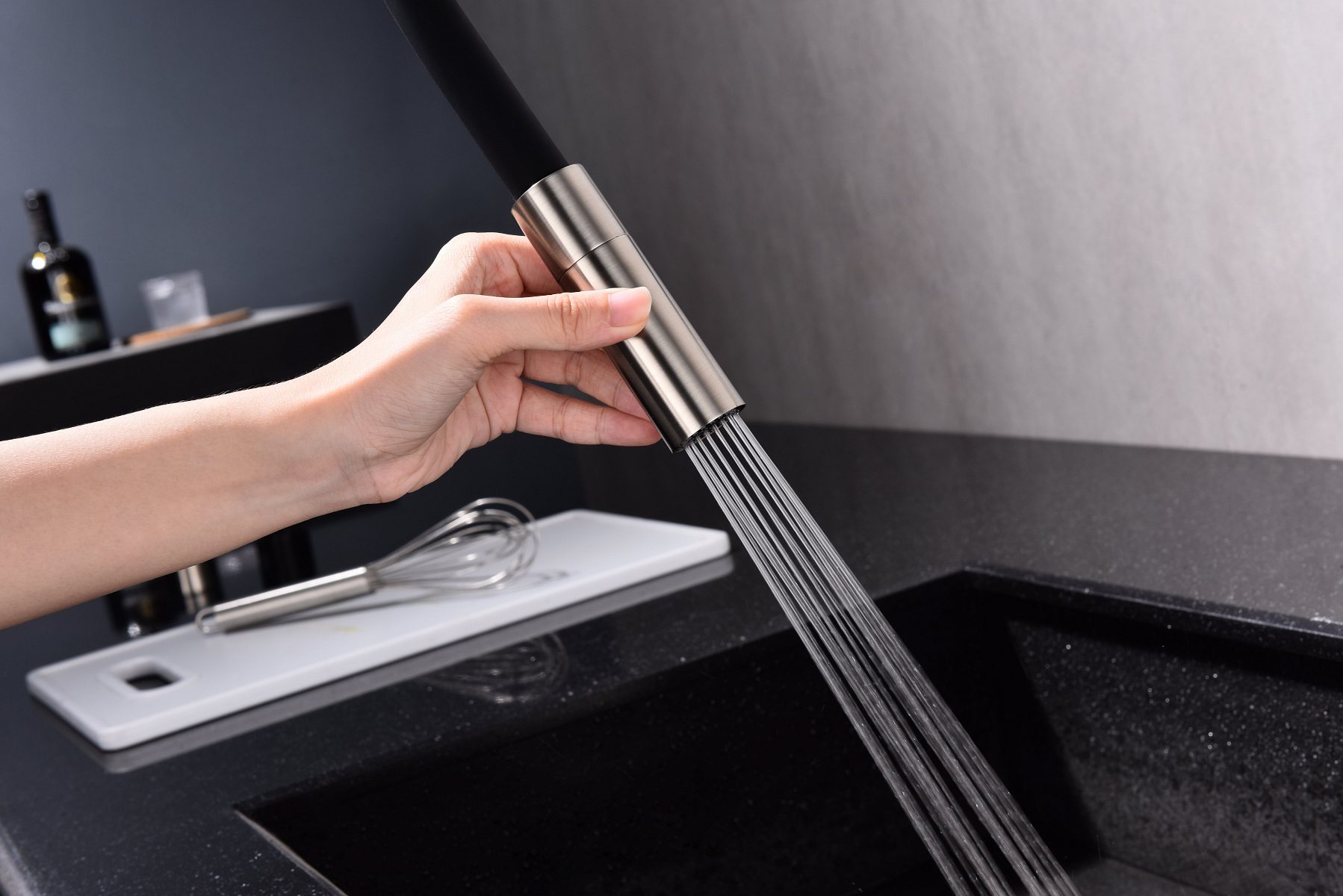 Смеситель для кухни под фильтр PAULMARK TORNADO, никель, To213402-Ni — изображение 7