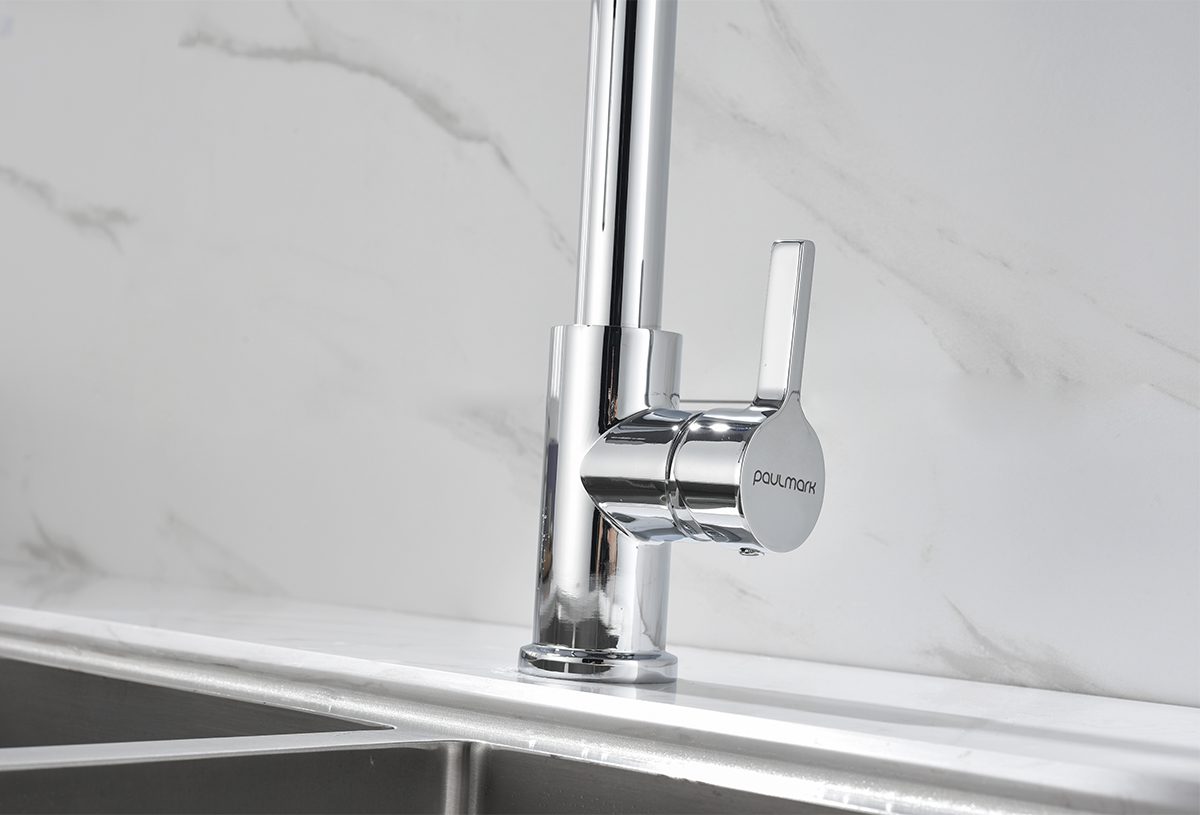 Смеситель для кухни с гибким изливом PAULMARK HALT, хром, Ha214021-CR — изображение 3