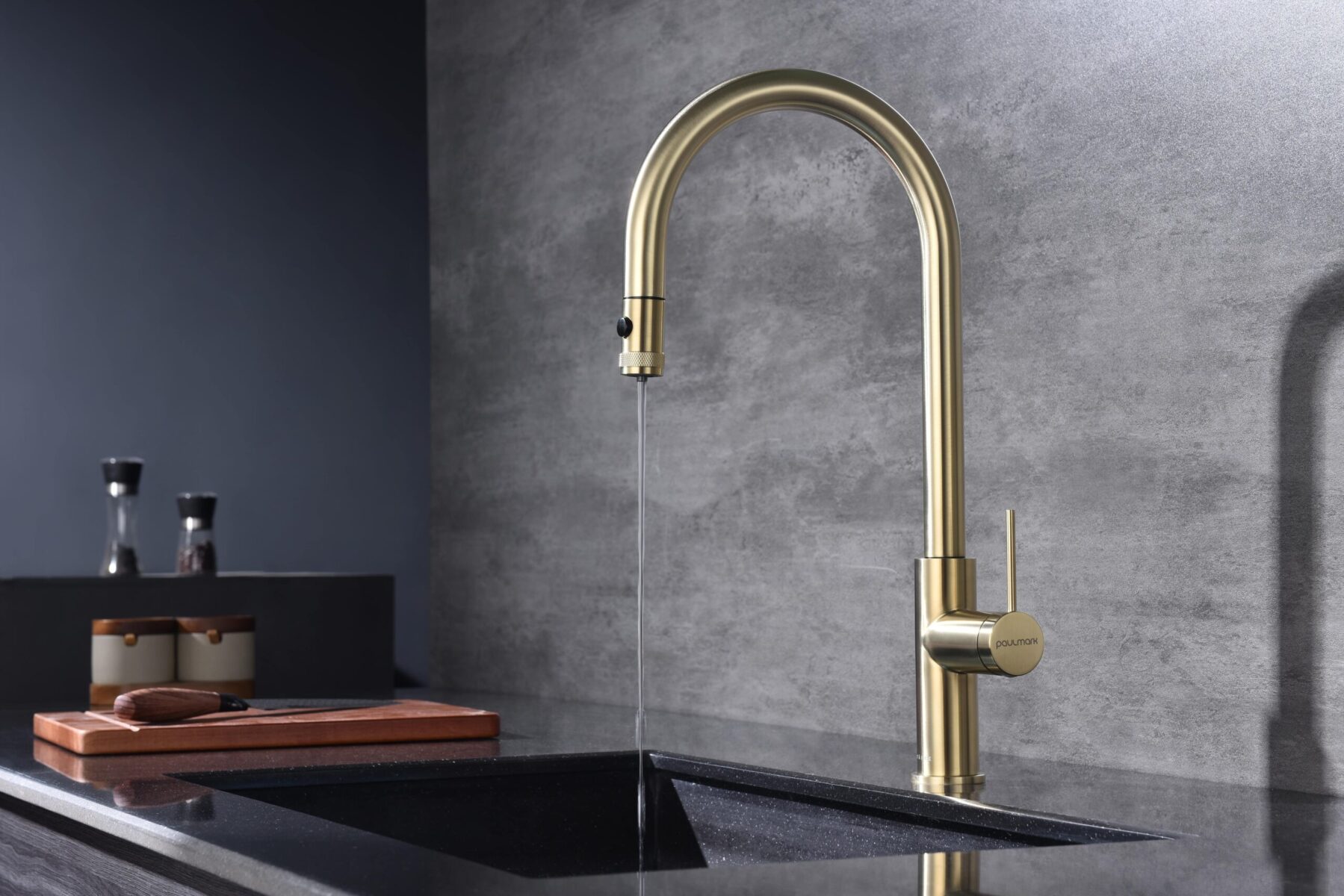 Смеситель для кухни под фильтр PAULMARK GALANT, светлое брашированное золото, Ga213077-SBG — изображение 2