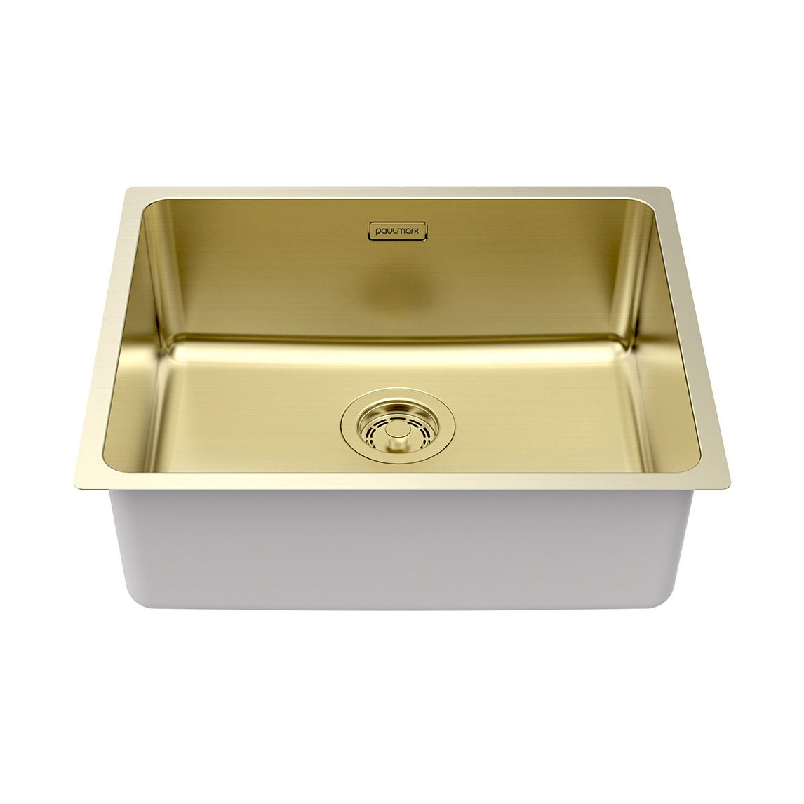 Кухонная мойка PAULMARK YUNI 54 UNI, YU54-LG, светлое золото, 540х440мм — изображение 2
