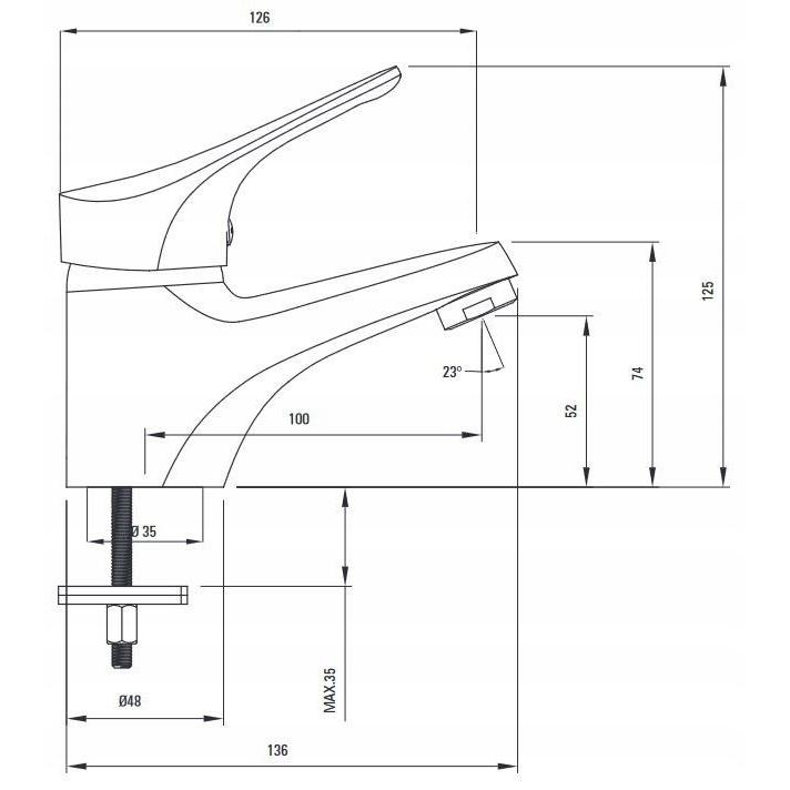 Смеситель для умывальника DEANTE JOKO BOJ 020M — изображение 4