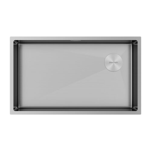 Кухонная мойка PAULMARK NEXT-SKEW 74 UNI, PM887444-BS, брашированная сталь, 740х440мм