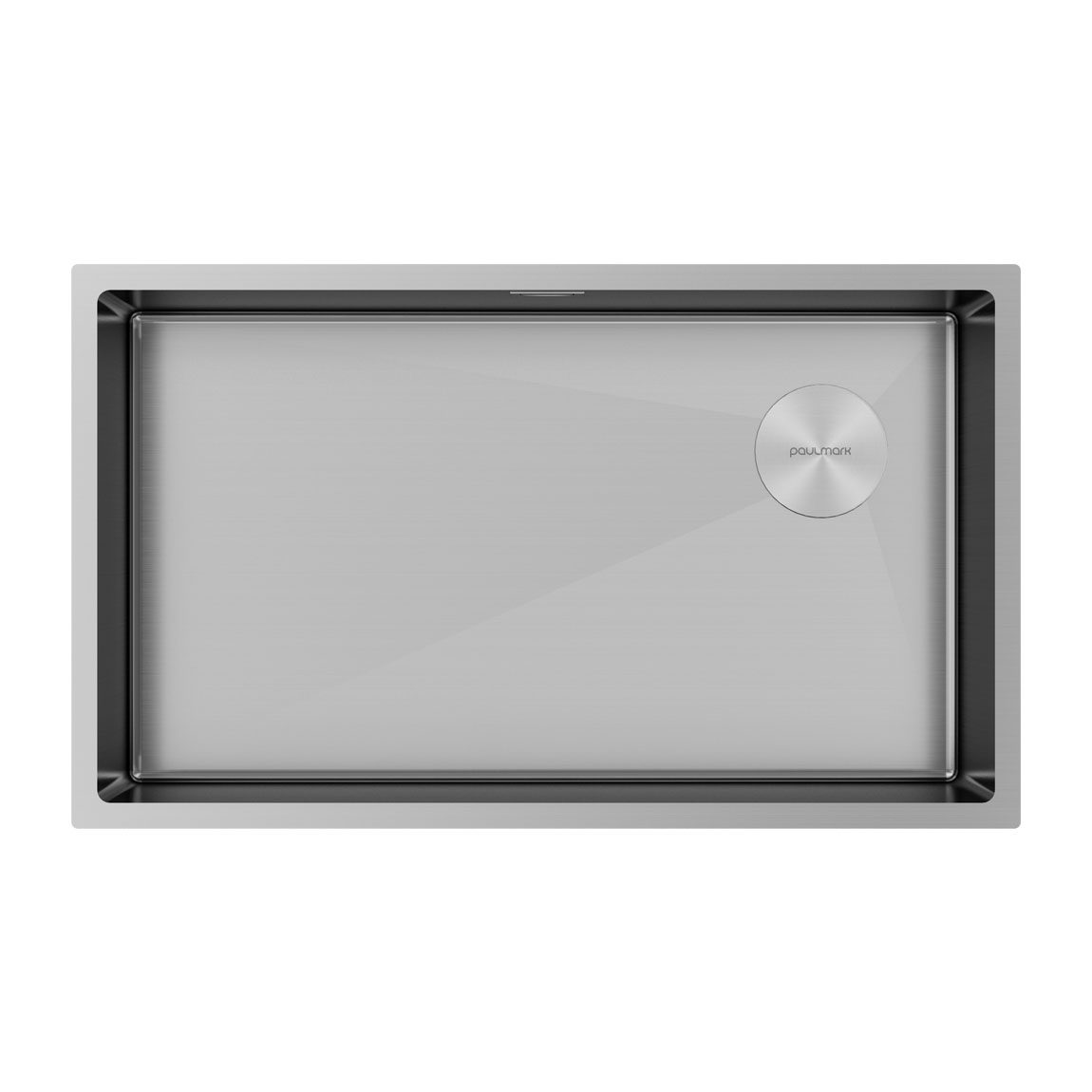 Кухонная мойка PAULMARK NEXT-SKEW 74 UNI, PM887444-BS, брашированная сталь, 740х440мм