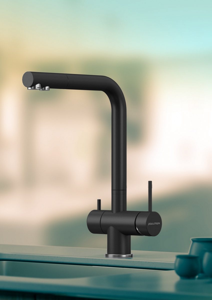 Смеситель для кухни под фильтр PAULMARK SKALEN, антрацит, Sk213020-401 — изображение 2
