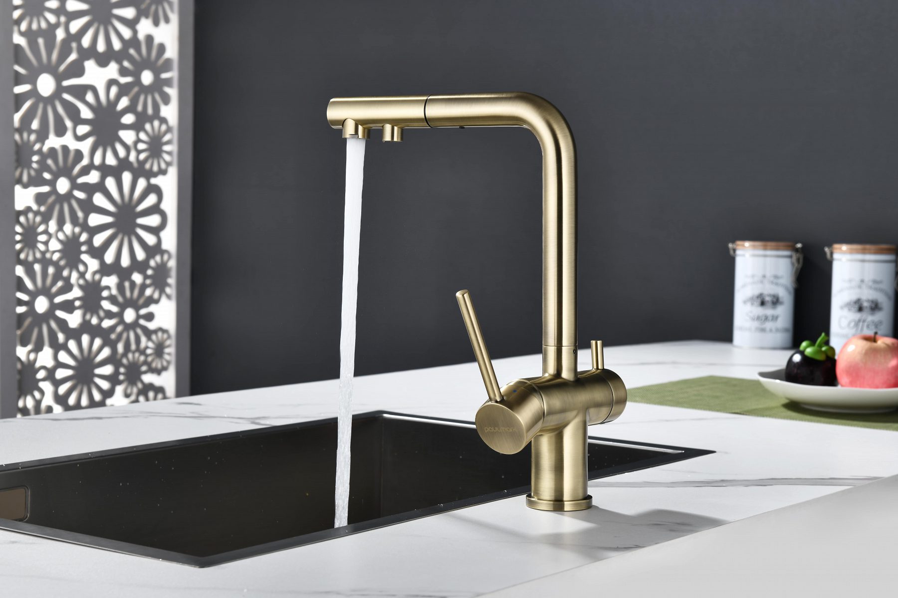 Смеситель для кухни под фильтр PAULMARK SERPENTINE, бронза, Se213222-BR — изображение 7