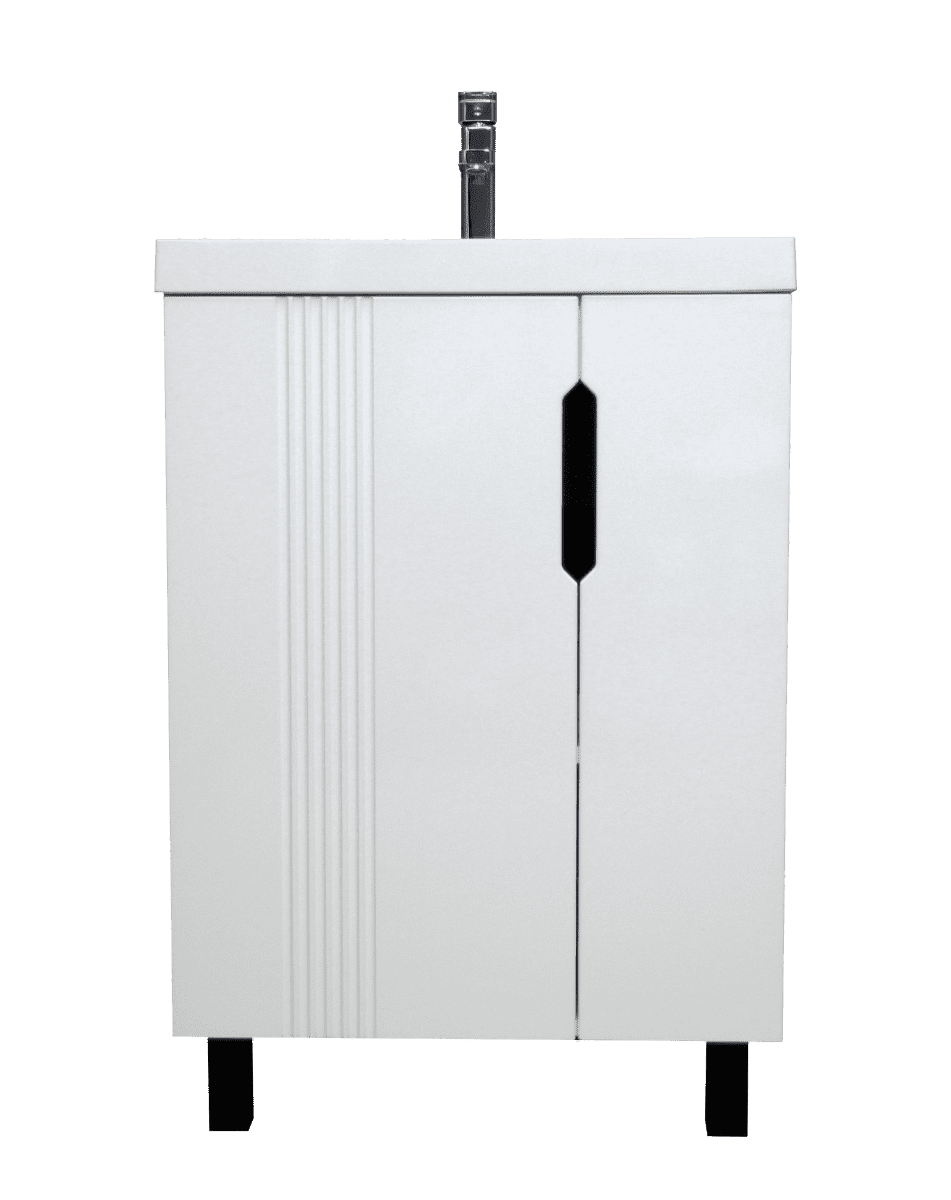 Тумба в ванную Айсберг Bazis 60 Марта без ящика, белый, DA3501T — изображение 2