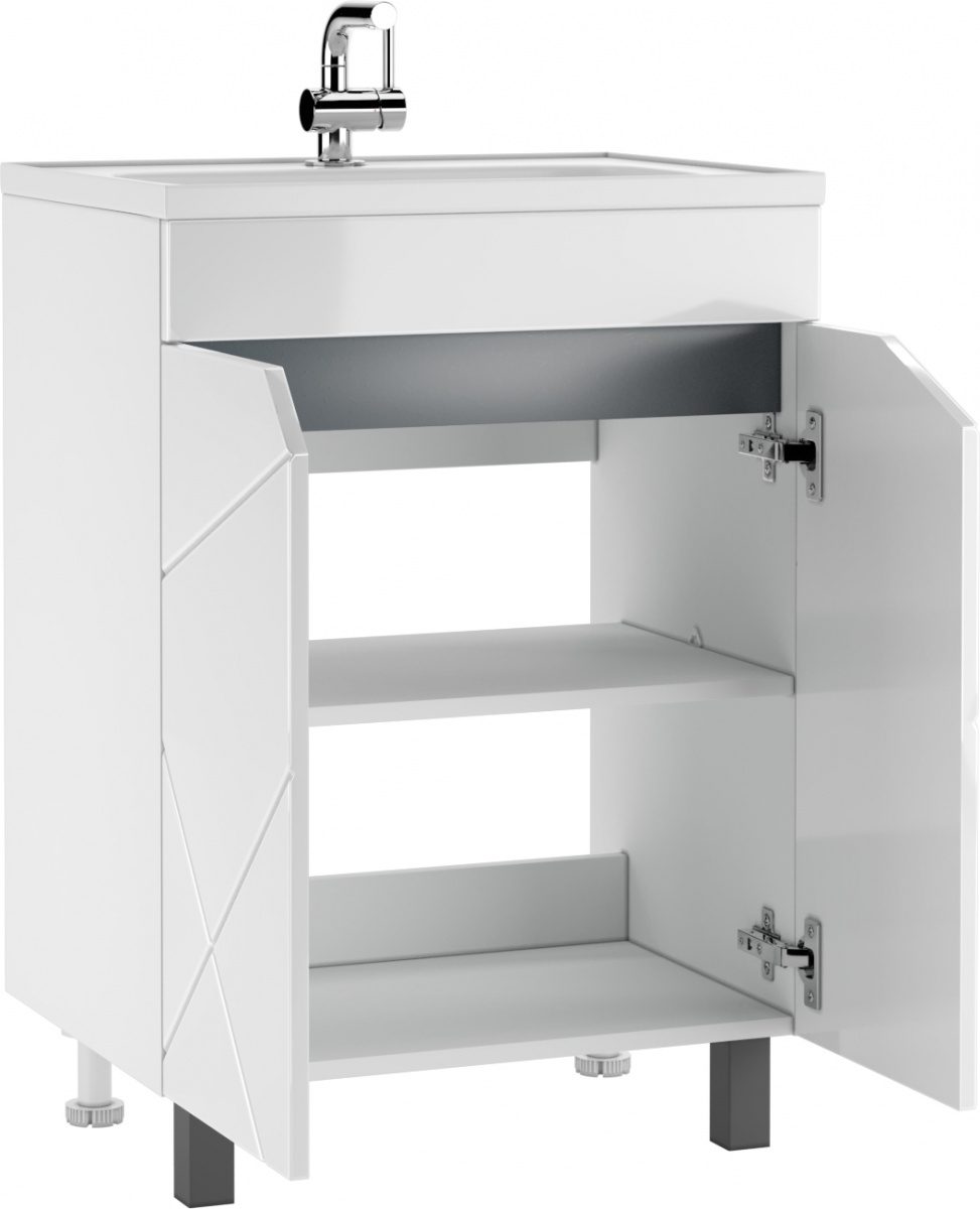 Тумба в ванную Домино Absolute 60 Vector без ящика, DV6603T — изображение 3