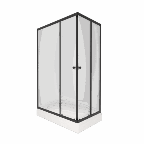Душевой уголок Тритон Вента-БВ 120*80 Вельвет/чёрный, Щ0000064630