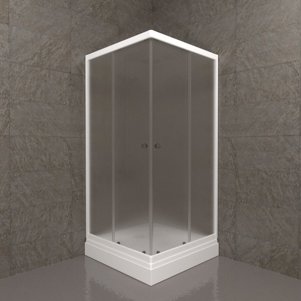 Душевой уголок Тритон Вельвет-К 90*90 А, поддон 17 см, матовое/белый, Щ0000061815 — изображение 3