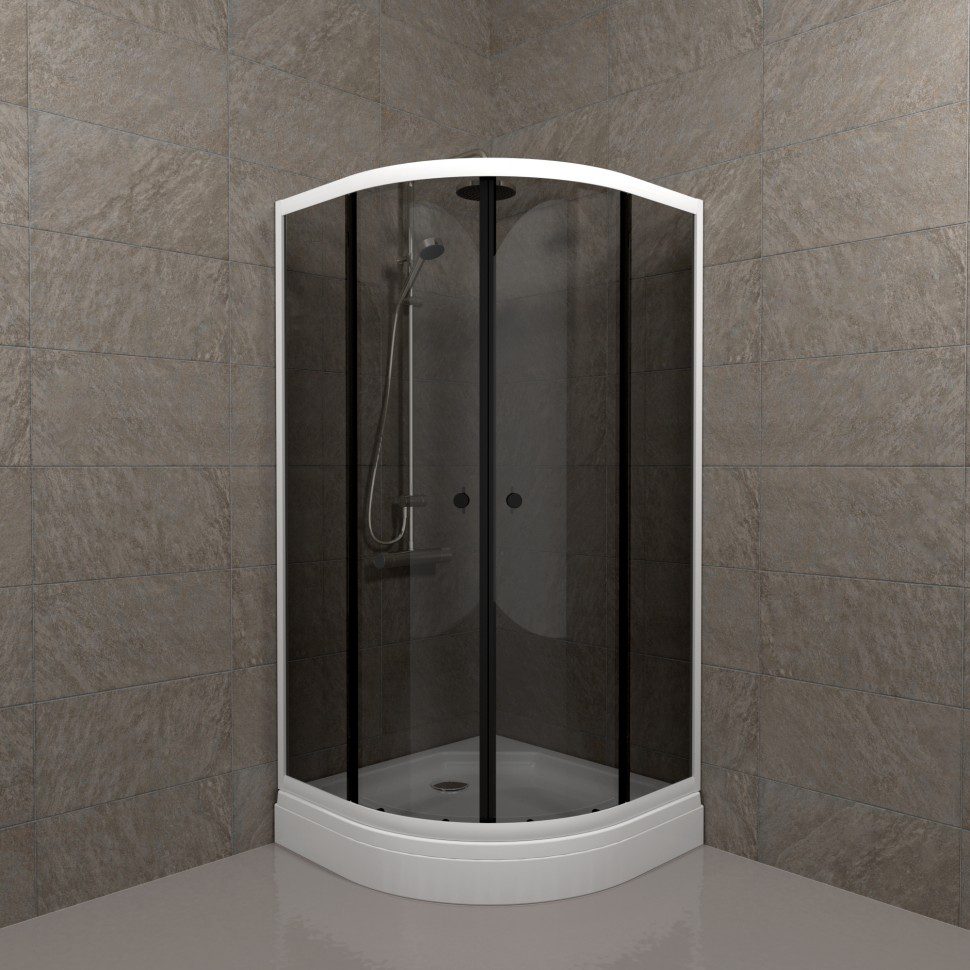 Душевой уголок Тритон Грэй 90*90 A, поддон 17 см, прозрачное/белый, Щ0000066464 — изображение 3