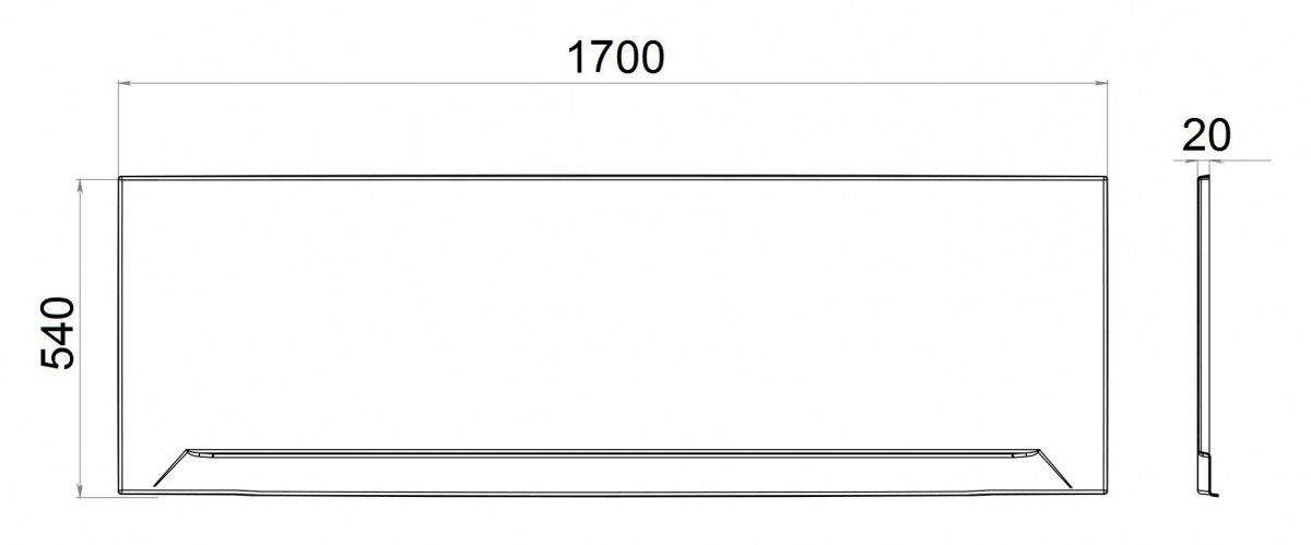 Фронтальный экран для ванн Тритон Аура/Прага 150, Щ0000049120 — изображение 3