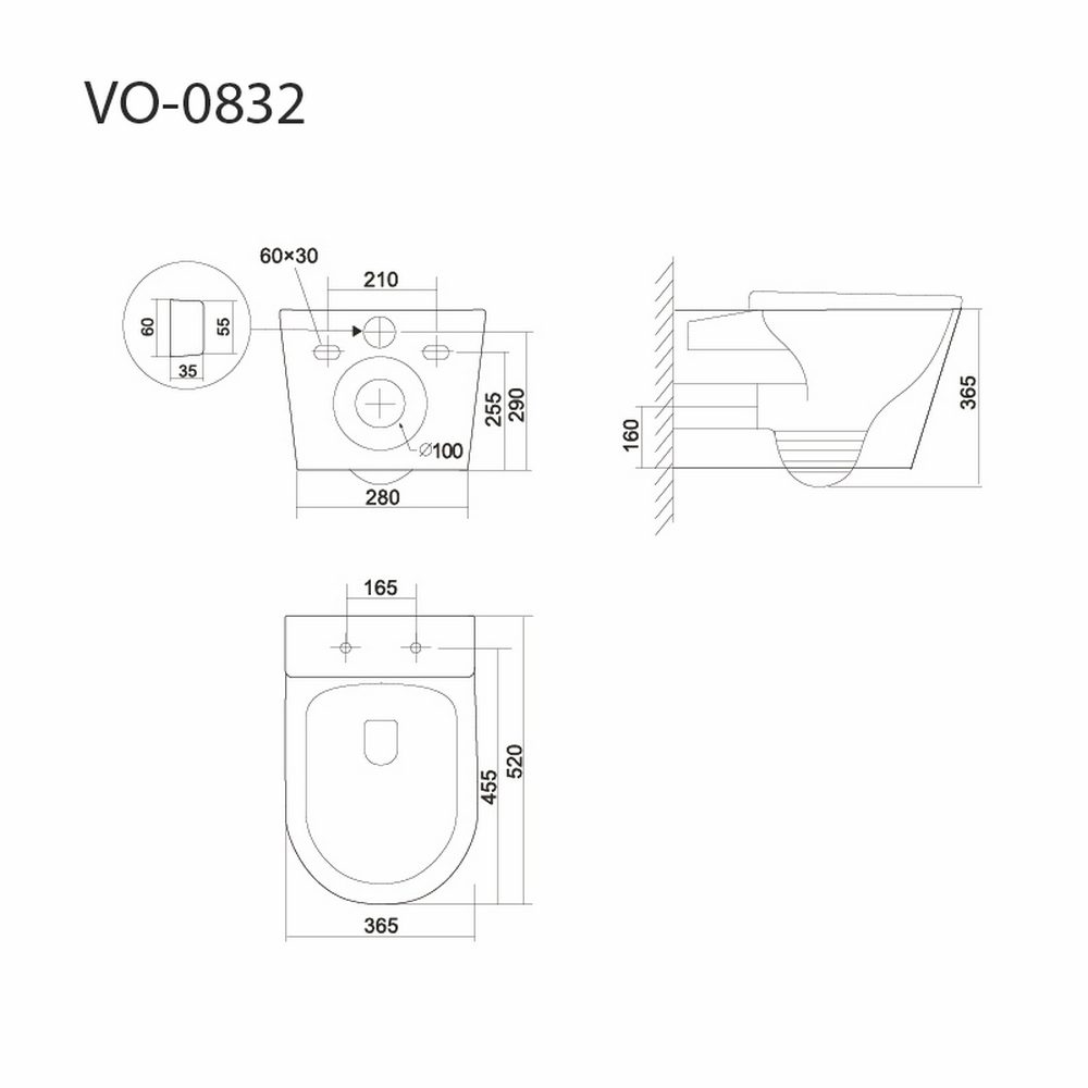 Унитаз подвесной Triton-Pro Tornado Verso, TR-VO-0832 (Щ0000060848) — изображение 9