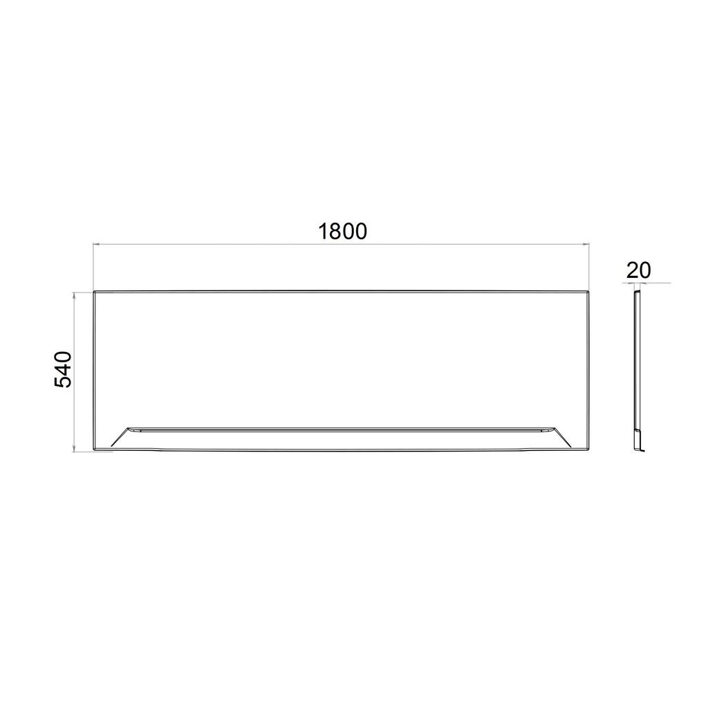 Фронтальный экран для ванн Тритон Прага 180, Щ0000049122 — изображение 3