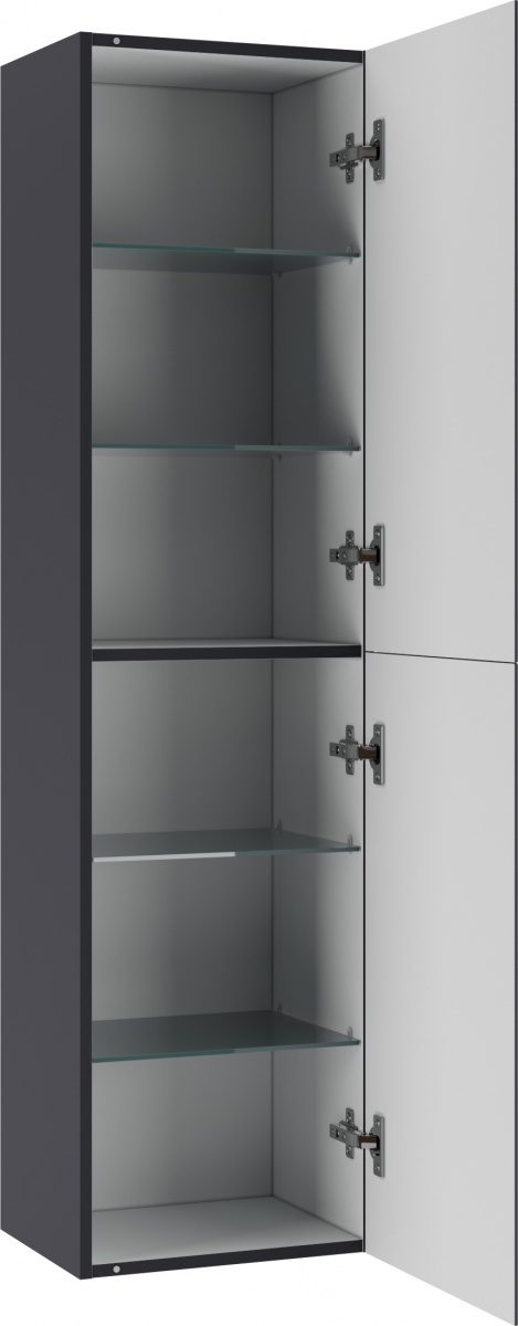 Шкаф-пенал подвесной Домино 40 Graffo без ящика, графит, DGr2102P — изображение 3