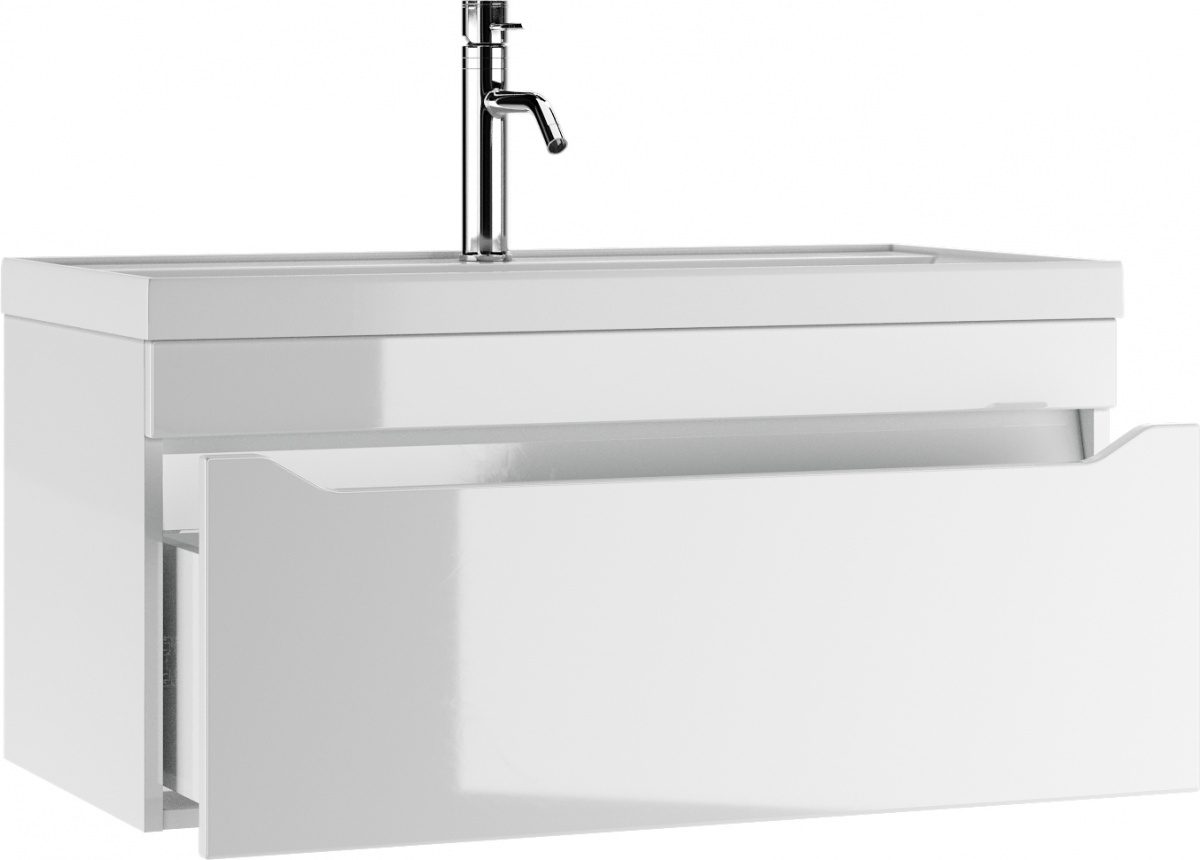 Тумба в ванную Айсберг Bazis 90 Ева с одним ящиком, DA5904T — изображение 3