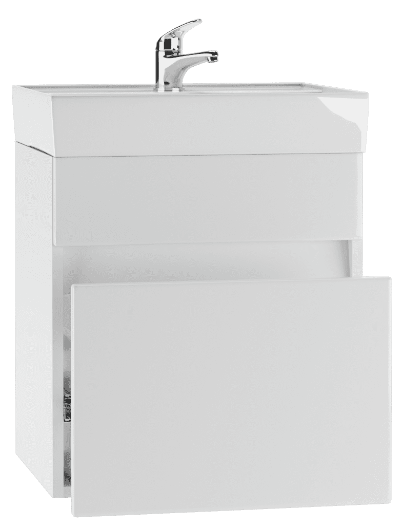 Тумба в ванную Айсберг Енисей 50 Классик подвесная, с одним ящиком, DA3008T — изображение 3