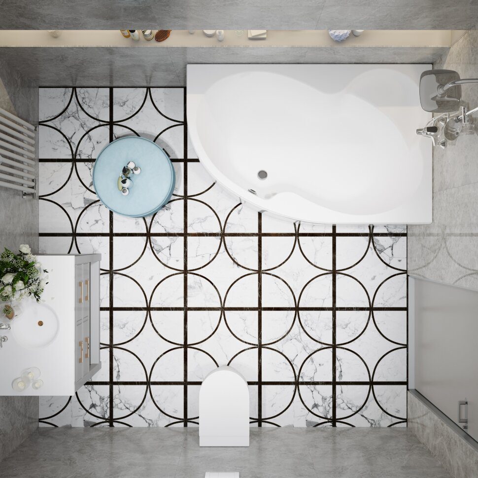 Ванна акриловая Тритон Мари 170*110, левая, Щ0000046123 — изображение 6