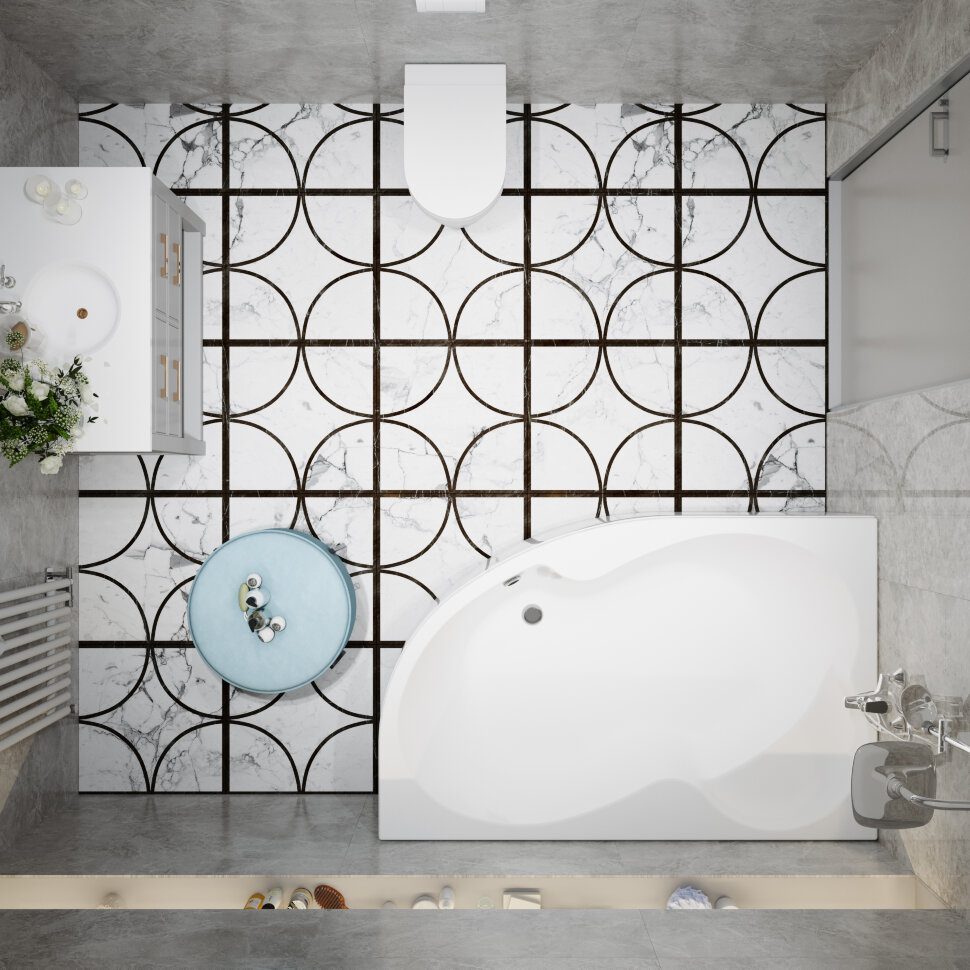 Ванна акриловая Тритон Мари 170*110, правая, Щ0000046124 — изображение 6