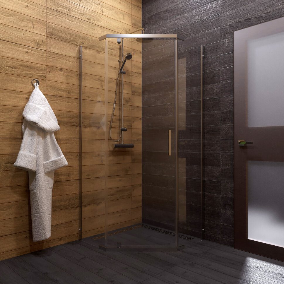 Душевой уголок Тритон Дека-Хром 90*90 прозрачное/хром (без поддона), Щ0000053608 — изображение 3