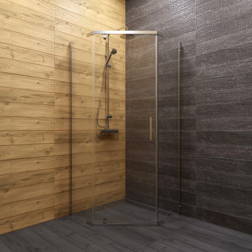 Душевой уголок Тритон Дека-Хром 90*90 прозрачное/хром (без поддона), Щ0000053608 — изображение 2