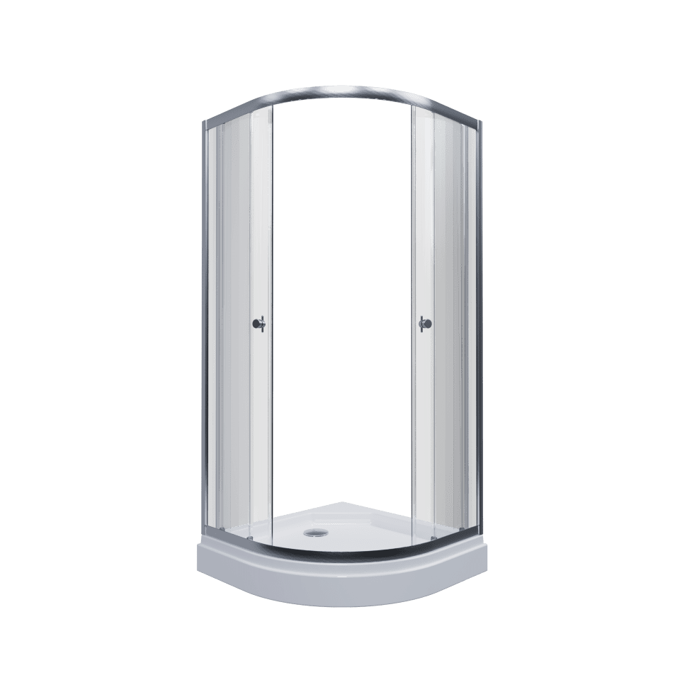 Душевой уголок Тритон Альфа-Хром 80*80 прозрачное/хром, Щ0000049614