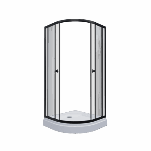 Душевой уголок Тритон Альфа-Блэк 90*90 прозрачное/чёрный, Щ0000054223