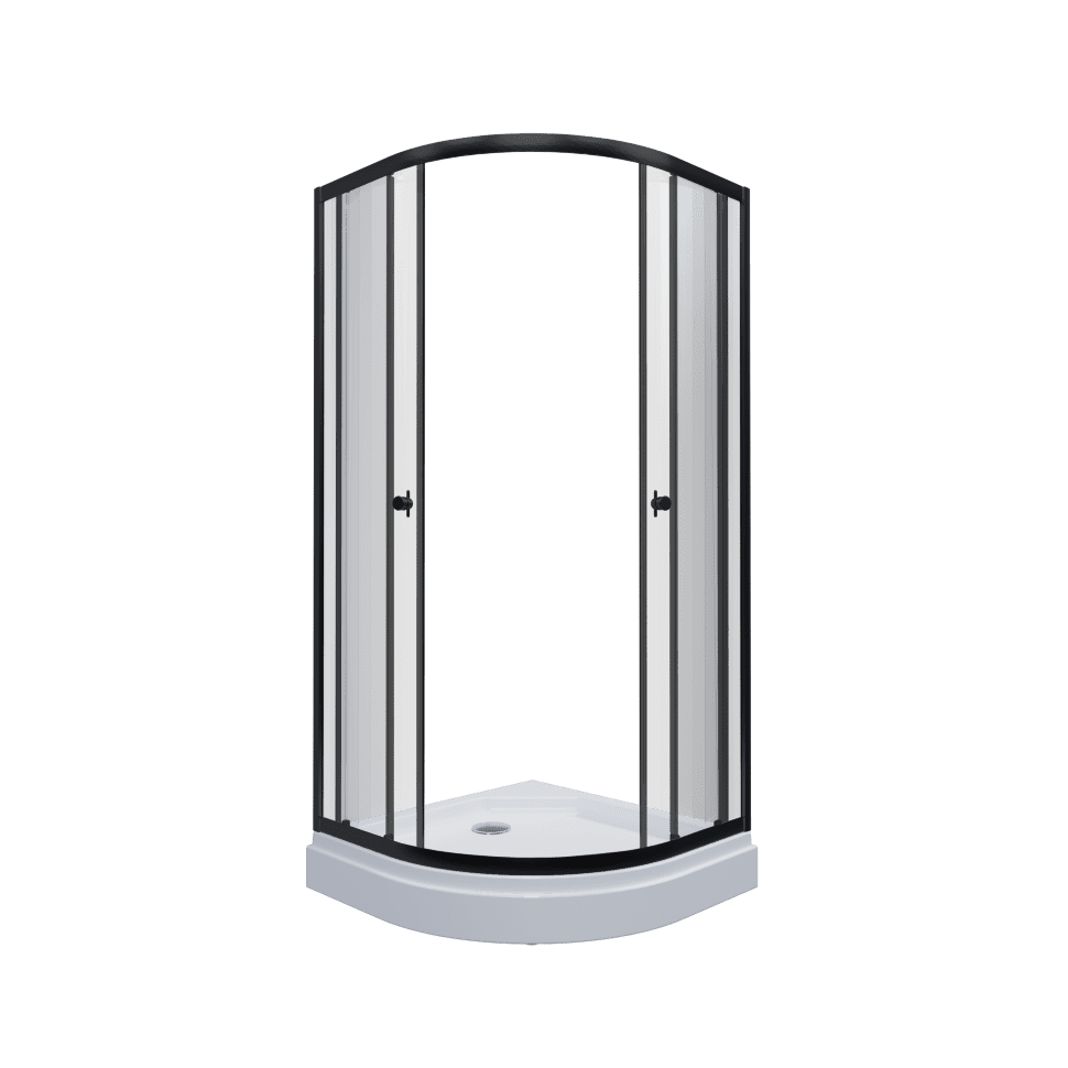 Душевой уголок Тритон Альфа-Блэк 90*90 прозрачное/чёрный, Щ0000054223