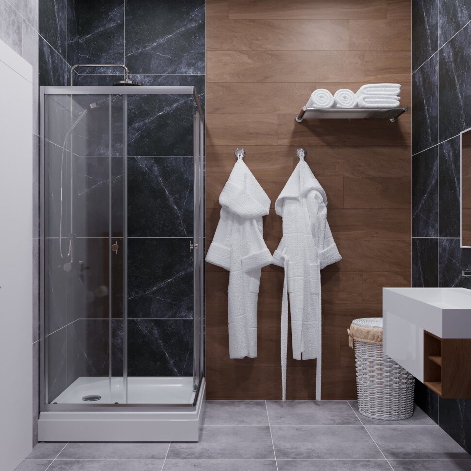 Душевой уголок Тритон Вента-Хром 80*80 прозрачное/хром, Щ0000049620 — изображение 2