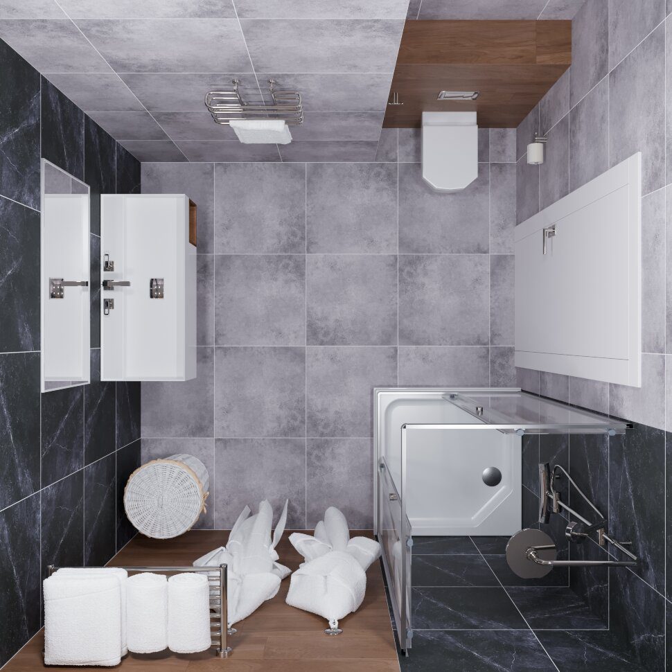 Душевой уголок Тритон Вента-Хром 80*80 прозрачное/хром, Щ0000049620 — изображение 5