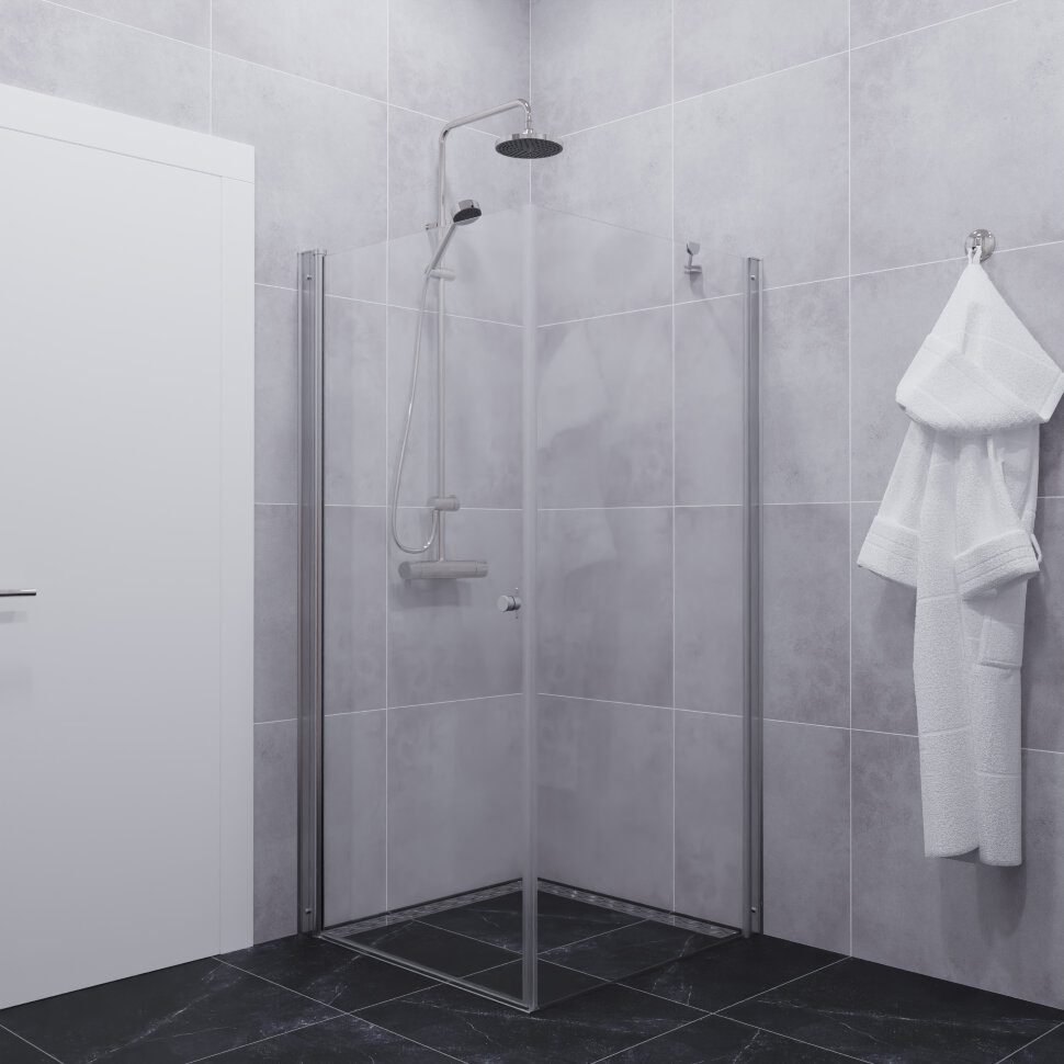 Душевой уголок Тритон Форта-Хром 90*90 прозрачное/хром (без поддона), Щ0000054476 — изображение 2