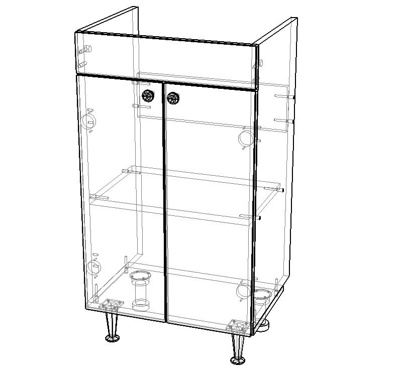 Тумба в ванную Айсберг Томь 50 Промо без ящика, DP2613T — изображение 5