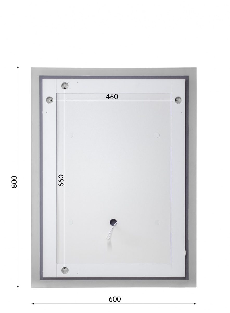 Зеркало Домино Лондон 800х600 с подсветкой, GL7019Z — изображение 4