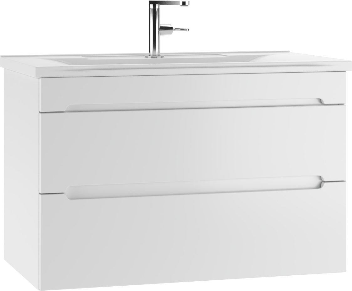 Тумба в ванную Домино Elena 80 Maestro, белый глянец, DM3306T