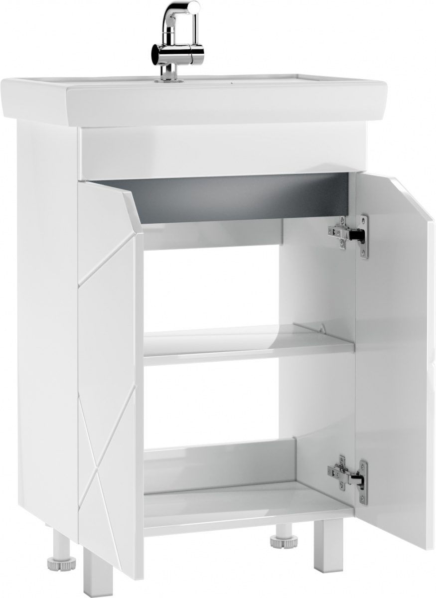 Тумба в ванную Домино Томь 60 Vector без ящика, DV6602T — изображение 3