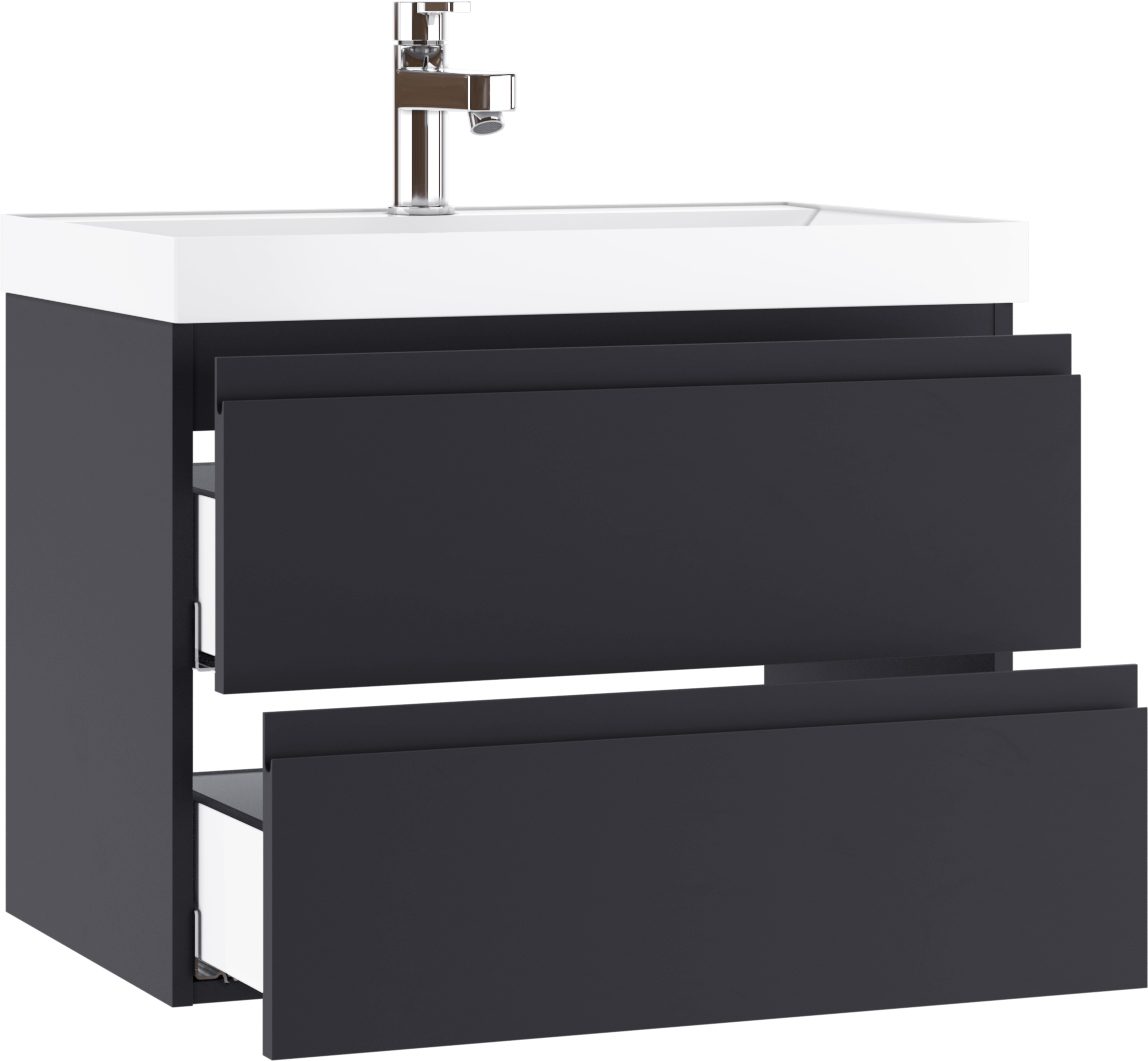 Тумба в ванную Домино Classica 70 Graffo графит, DGr2112T — изображение 3