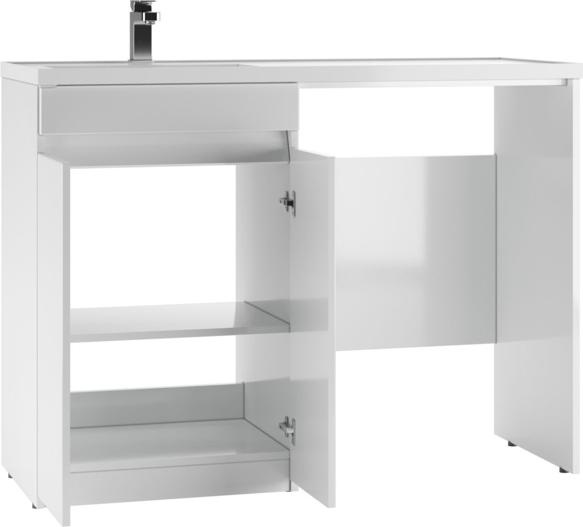 Тумба в ванную Айсберг Magenta 120 лев/прав Норма без ящика, DA1659T — изображение 2