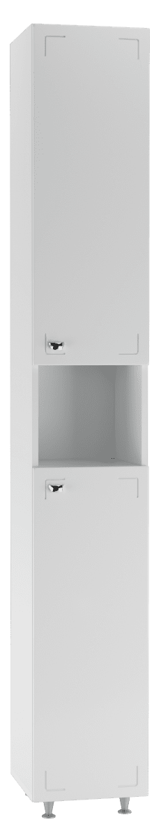 Шкаф-пенал напольный Айсберг 30 Классик без ящика, правый, DA1008P