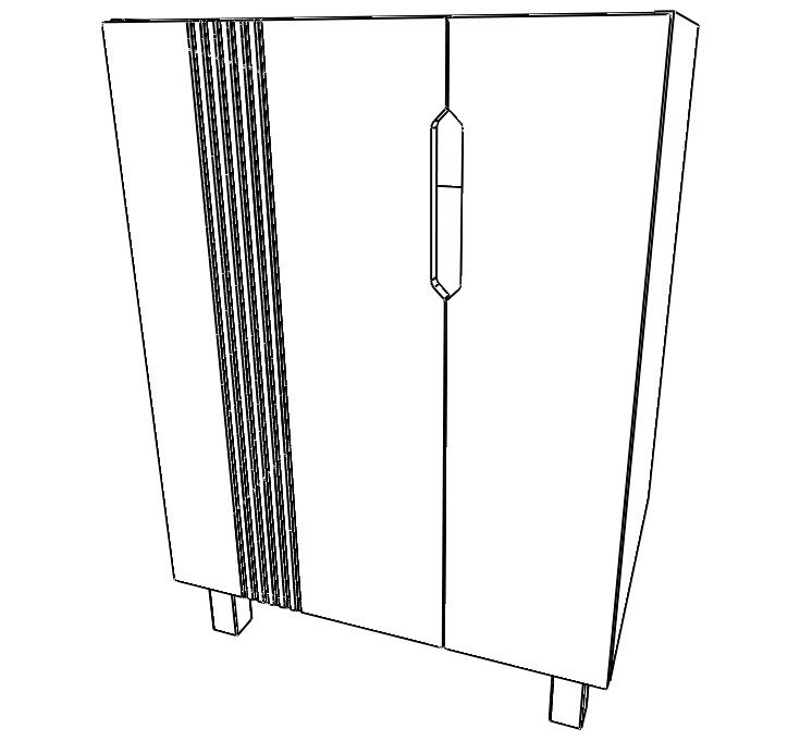 Тумба в ванную Айсберг Bazis 60 Марта без ящика, Бетон, DA3503T — изображение 5