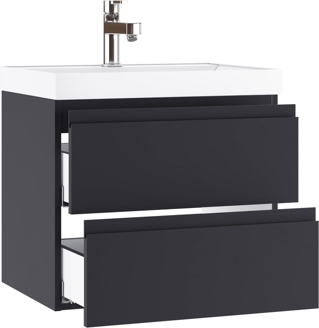 Тумба в ванную Домино Classica 60 Graffo, графит, DGr2111T — изображение 3