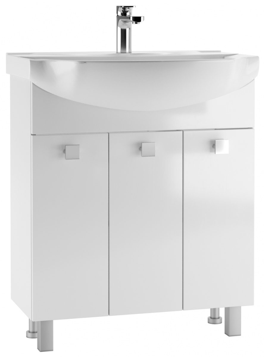 Тумба в ванную Айсберг Элеганс 75 Мега без ящика, DM4601T