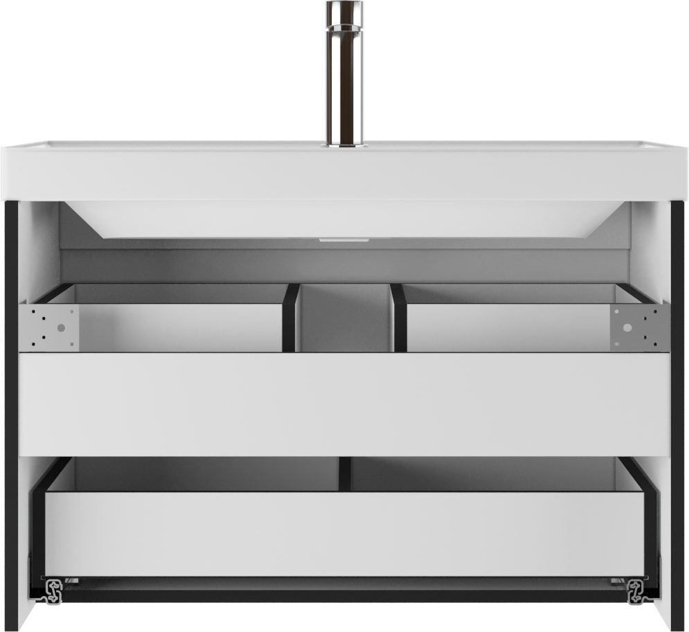 Тумба в ванную Домино Classica 80 Graffo, графит, DGr2106T — изображение 4