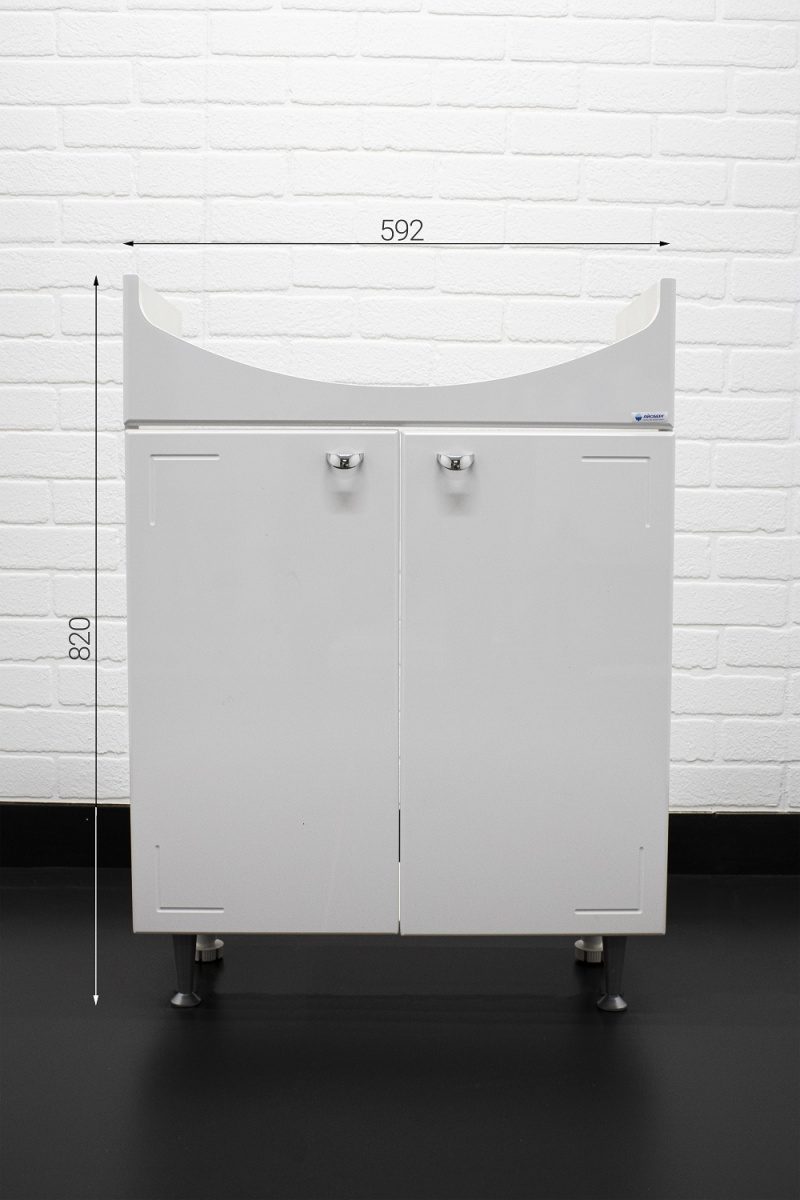 Тумба в ванную Айсберг Уют 60 Классик с корзиной для белья, DA1025T — изображение 7