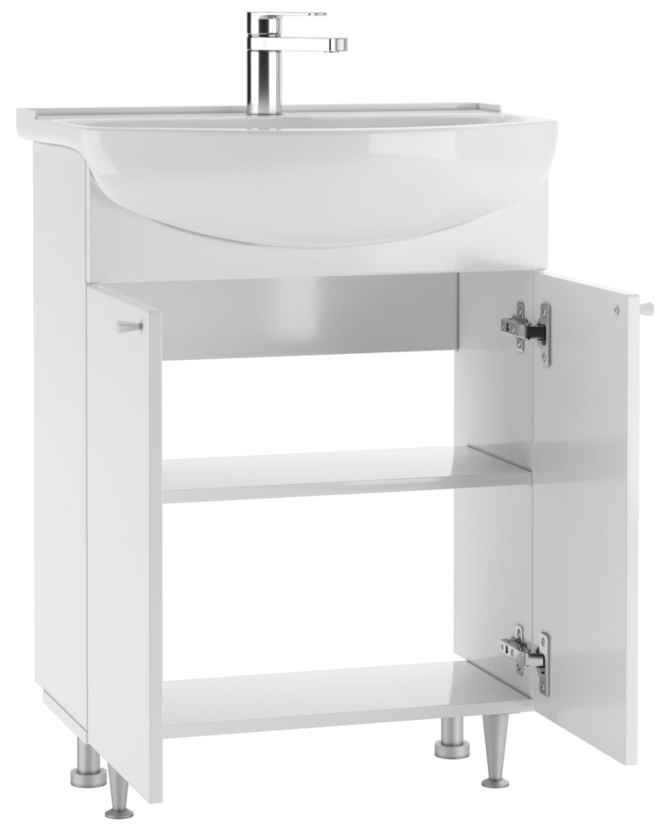 Тумба в ванную Айсберг Амур 60 Промо без ящика, DP2602T — изображение 3