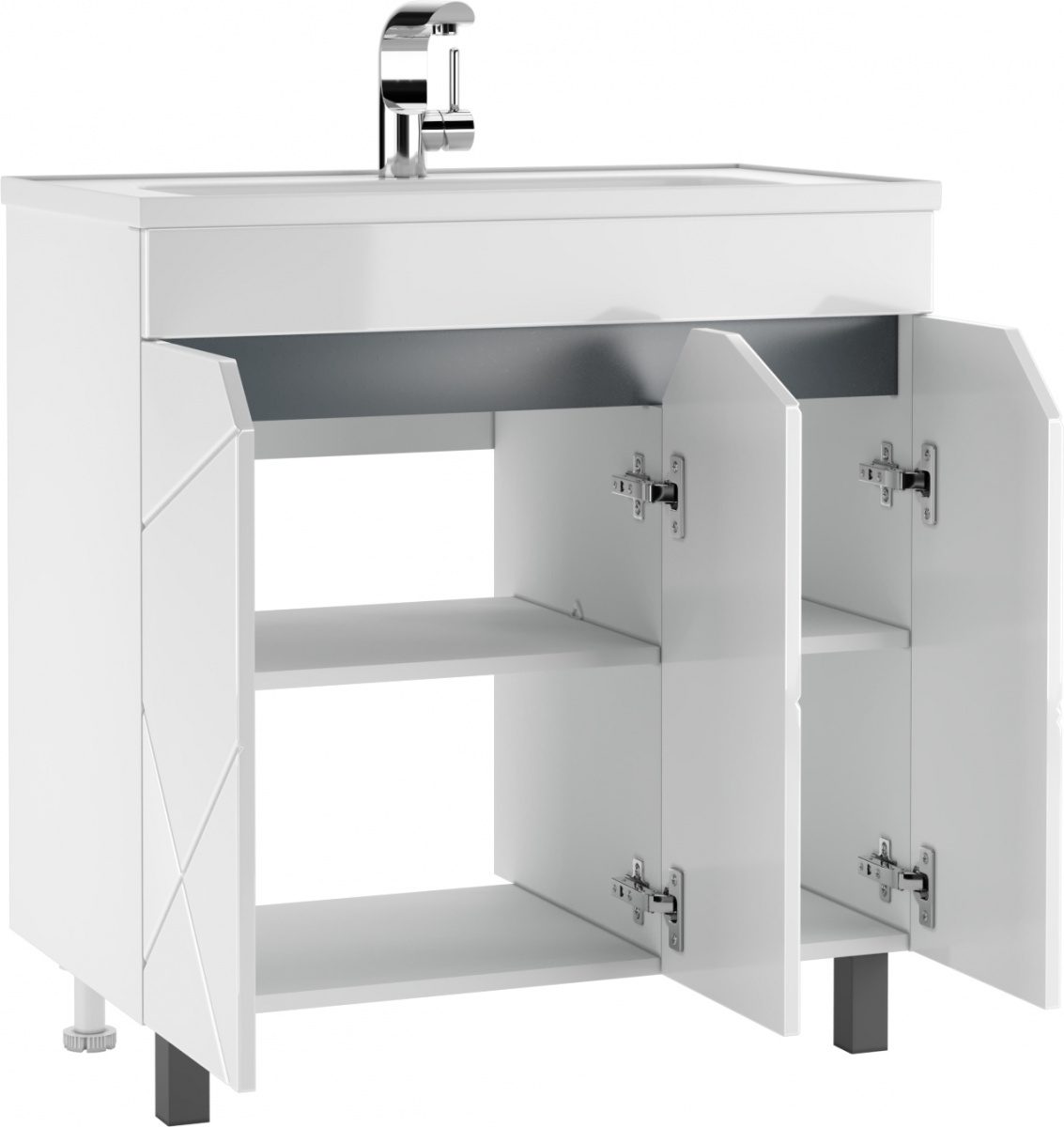 Тумба в ванную Домино Absolute 80 Vector без ящика, DV6604T — изображение 3