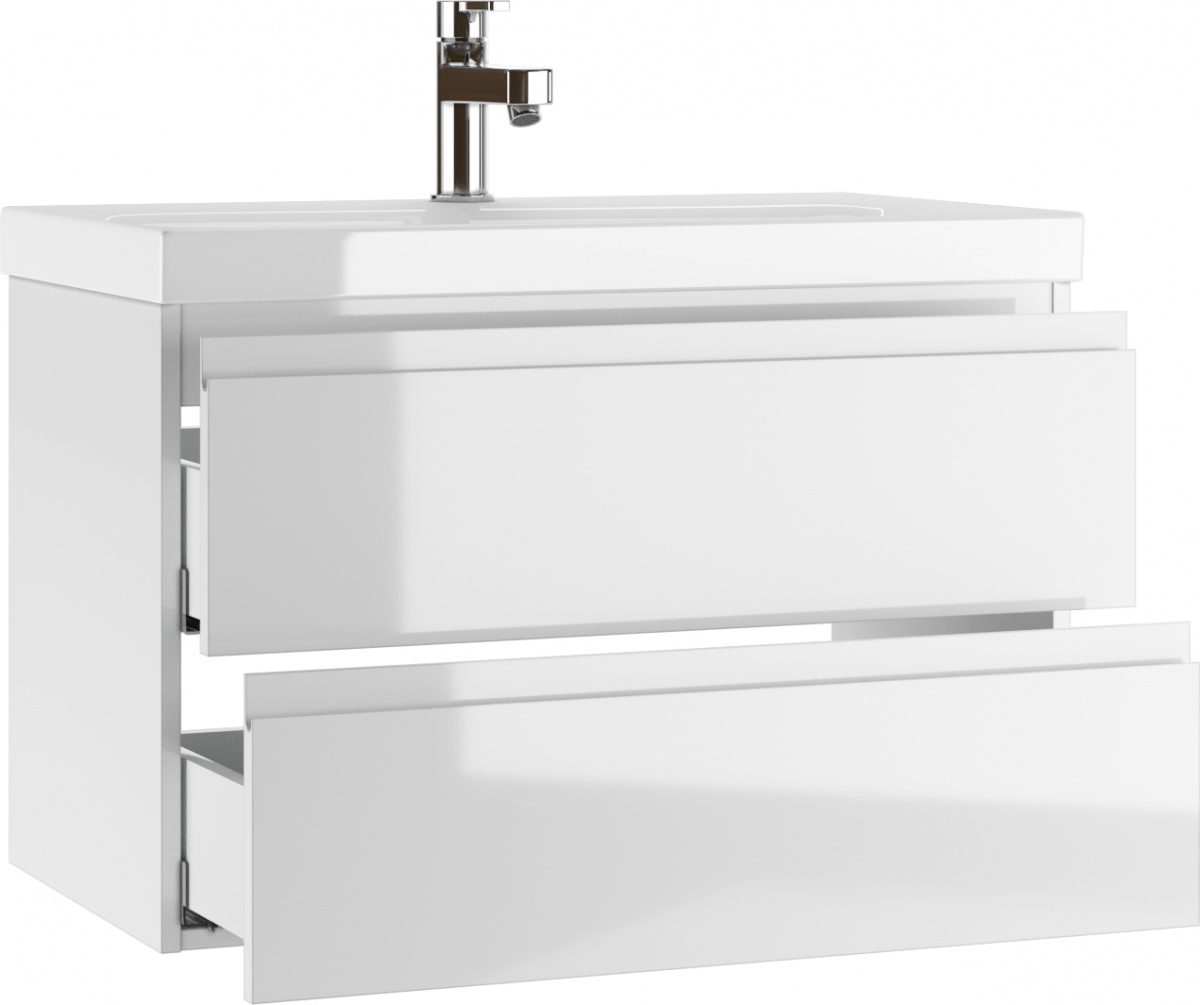 Тумба в ванную Домино Moduo 80 Graffo, белый, DGr2103T — изображение 3