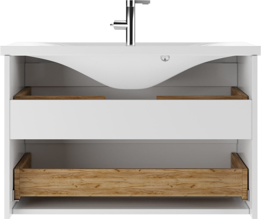 Тумба в ванную Домино Elena 80 Maestro, белый глянец, DM3306T — изображение 4