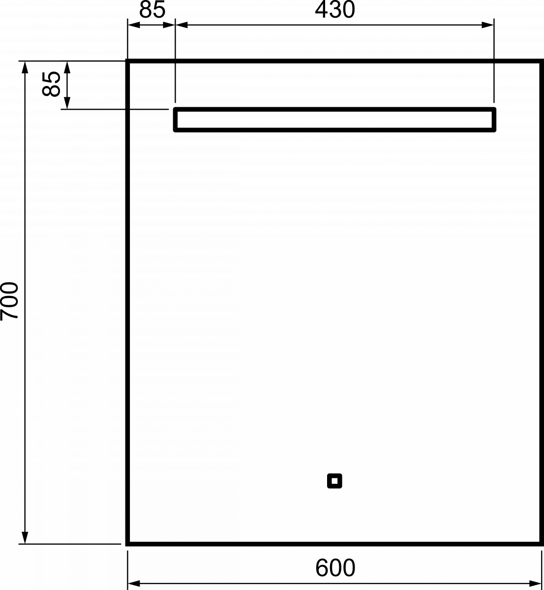 Зеркало Домино Good Light 60 с подсветкой, GL7004Z — изображение 3